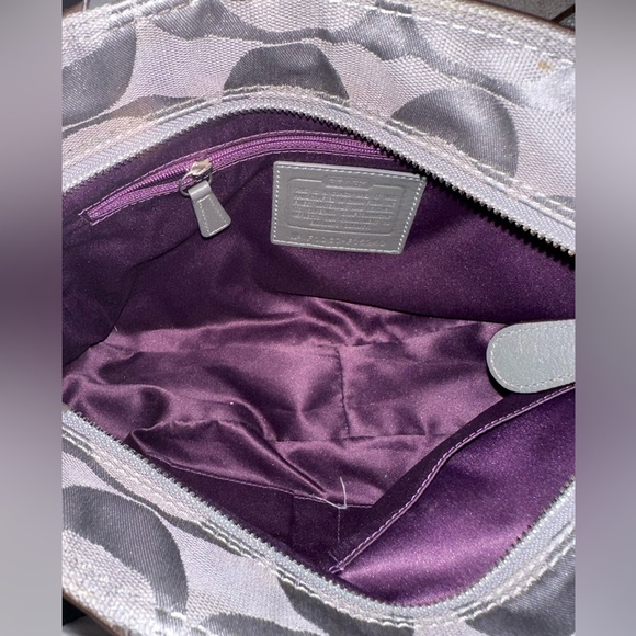 Coach Gray Studded Shoulder Bag! - Picture 6 of 7